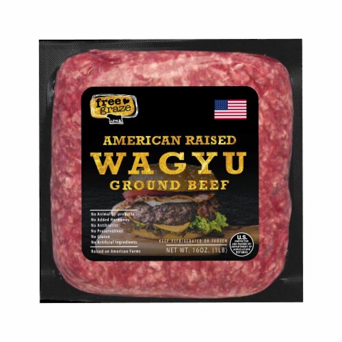 Miami Beef American Raised Wagyu Ground Beef Perspective: front