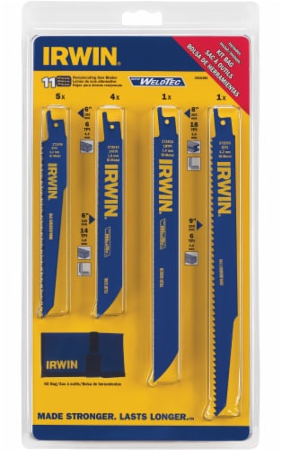 Irwin WeldTec Reciprocating Saw Blades Perspective: front