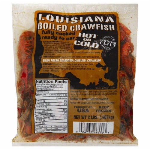 Whole Cooked Crawfish Perspective: front