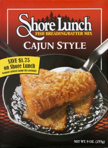 Shore Lunch Fish Breading/Batter Mix - Cajun Style Perspective: front