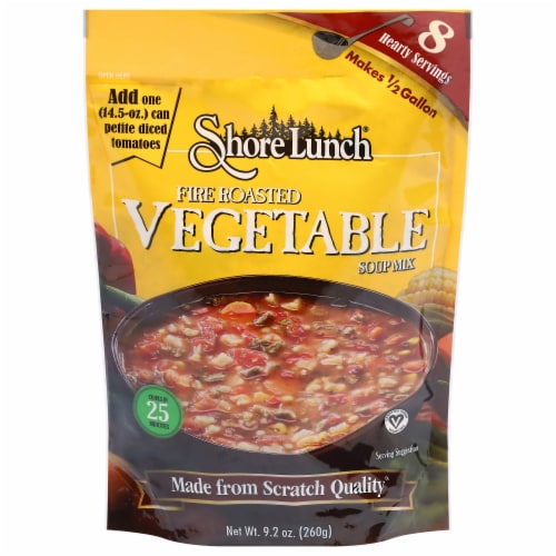 Shore Lunch Fire Roasted Vegetable Soup Mix Perspective: front