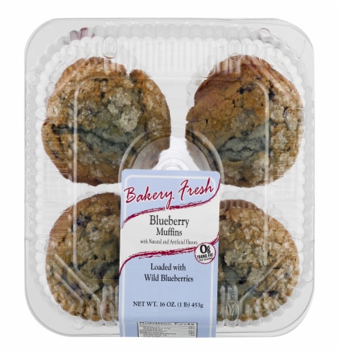 Bakery Fresh Blueberry Muffins Perspective: front