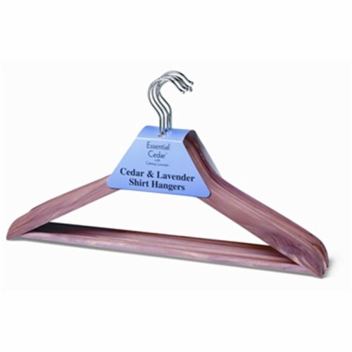 Woodlore 84528 Essential Cedar- Basic Hanger With Lavender- Set Of 10 Perspective: front