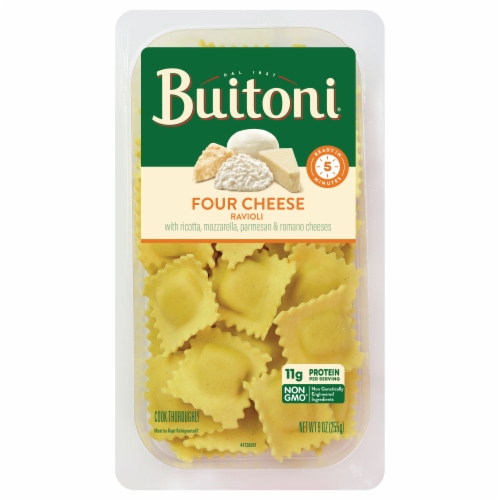 Buitoni® Four Cheese Ravioli Refrigerated Pasta Perspective: front