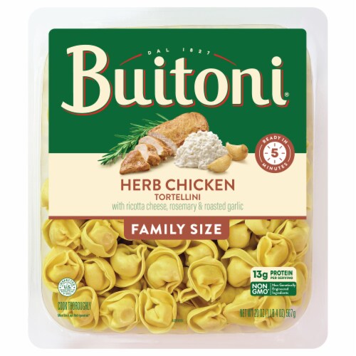 Buitoni® Herb Chicken Tortellini Family Sized Pasta Perspective: front