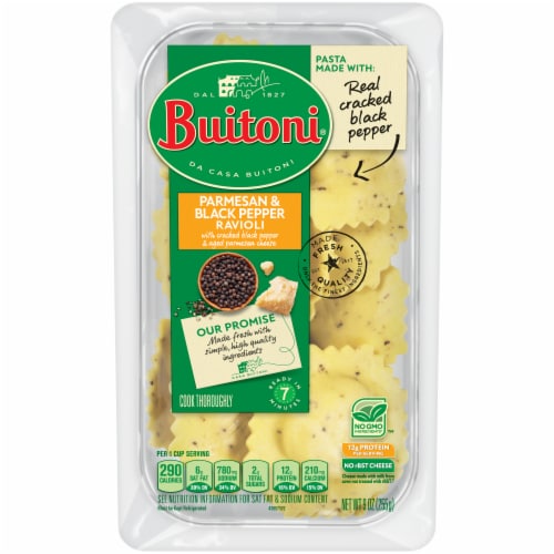 Buitoni Parmesan & Black Pepper Ravioli Pasta Perspective: front