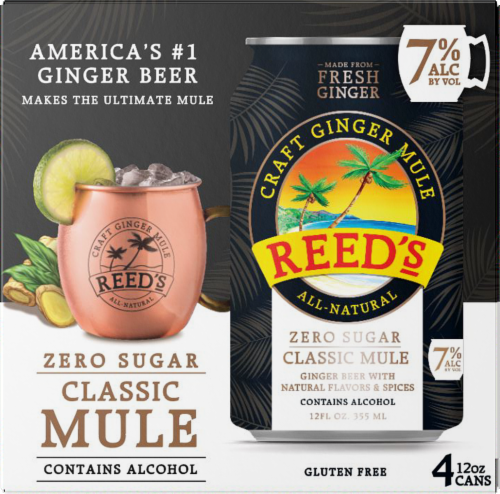 Reed's Zero Sugar Craft Ginger Classic Mule Perspective: front