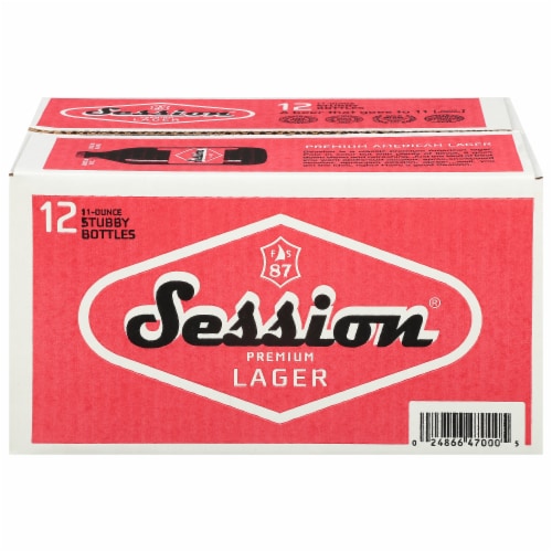Full Sail Brewing Co. Session Premium Lager Perspective: front