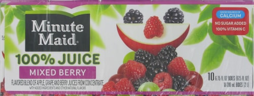 Minute Maid 100% Mixed Berry Juice Perspective: front