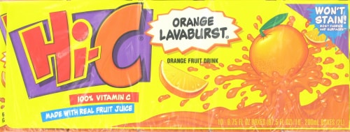 Hi-C Orange Lavaburst Juice Perspective: front