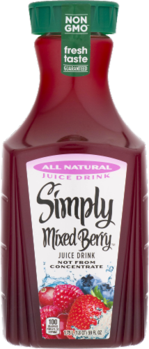 Simply Mixed Berry Juice Perspective: front