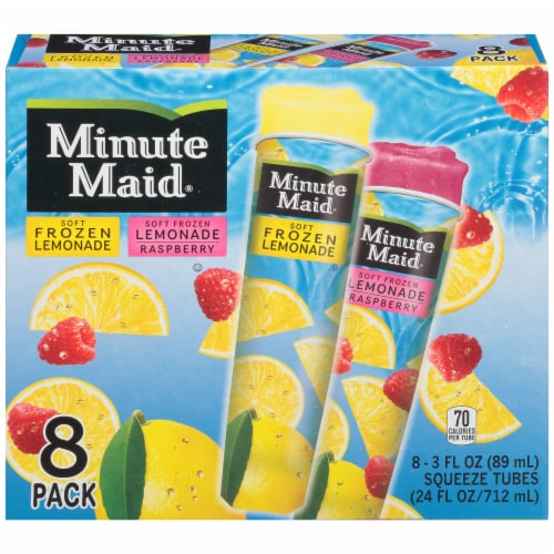 Minute Maid Soft Frozen Lemonade Variety Pack Ice Pops Perspective: front