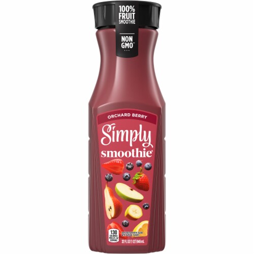 Simply Smoothie Orchard Berry Fruit Smoothie Drink Perspective: front