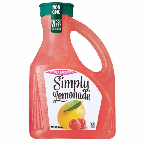 Simply Lemonade With Raspberry All Natural Non-Gmo Perspective: front
