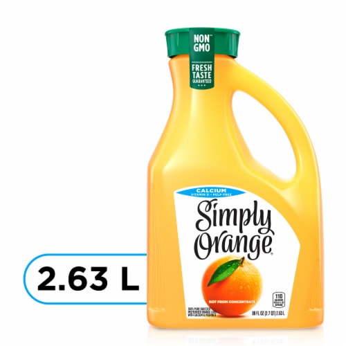 Simply Orange Original Orange Juice Pulp Free 11.5oz Bottle