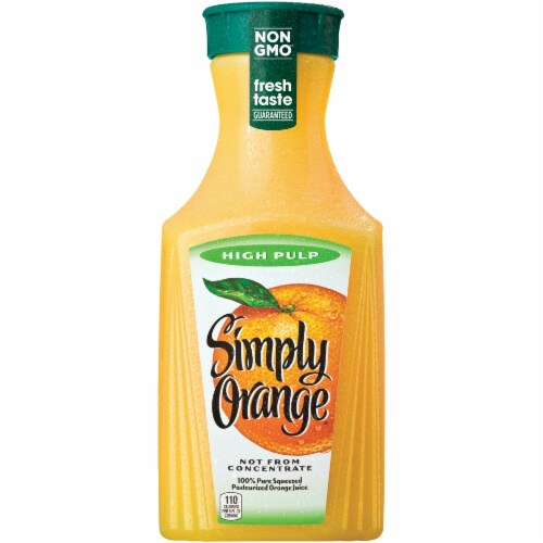 Simply Orange Juice High Pulp Perspective: front