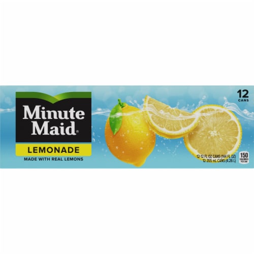 Minute Maid Lemonade Fruit Juice Drink Fridge Pack Perspective: front
