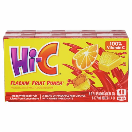 Hi-C® Flashin’ Fruit Punch Juice Boxes