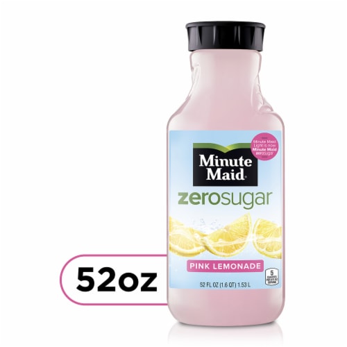 Minute Maid Zero Pink Lemonade No Sugar Added Perspective: front