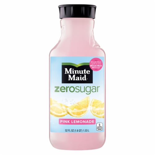 Minute Maid Zero Sugar Pink Lemonade Fruit Juice Drink Perspective: front