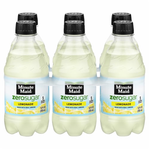 Minute Maid® Zero Sugar Lemonade Bottles Perspective: front