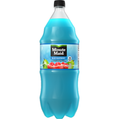 Minute Maid® Blue Raspberry Flavored Fruit Drink Bottle Perspective: front
