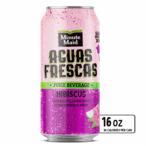 Minute Maid Aguas Frescas Naturally Flavored Hibiscus Juice Drink Perspective: front