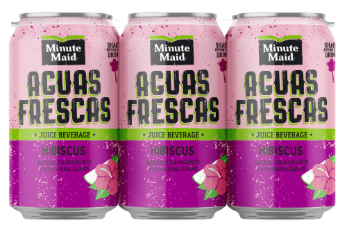 Minute Maid® Aguas Frescas Hibiscus Juice Cans Perspective: front