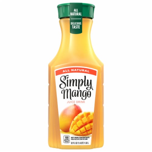 Simply® Mango Juice Bottle Perspective: front