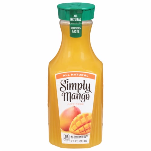 Simply® Mango Juice Bottle Perspective: front
