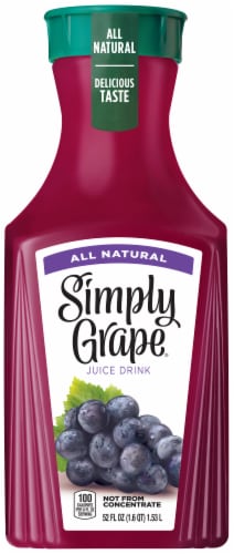 Simply Grape Juice Drink Perspective: front
