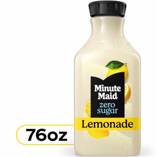Minute Maid® Zero Sugar Lemonade Bottle Perspective: front
