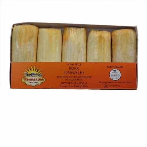 Chaparro's Pork Tamales Perspective: front