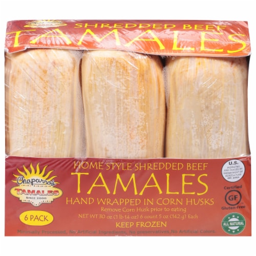 Chaparro's Homestyle Shredded Beef Tamales Perspective: front