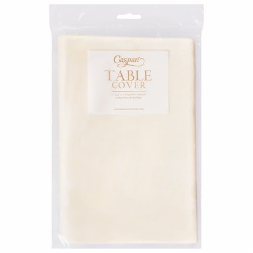 Caspari Ivory Paper Moire Table Cover Perspective: front