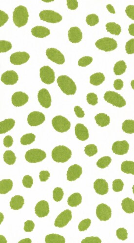 Caspari Spots Paper Linen Guest Towel Napkins - Green Perspective: front
