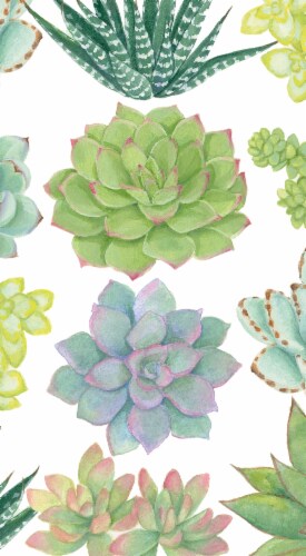 Caspari Succulents Paper Guest Towel Napkins Perspective: front
