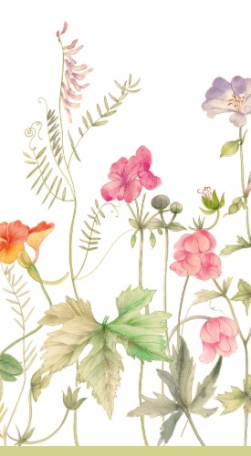 Caspari French Floral Paper Guest Towel Napkins Perspective: front
