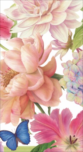 Caspari Chelsea Garden Paper Guest Towels Perspective: front