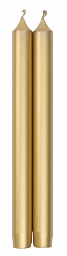 Caspari Crown Candle Duet - Gold Perspective: front