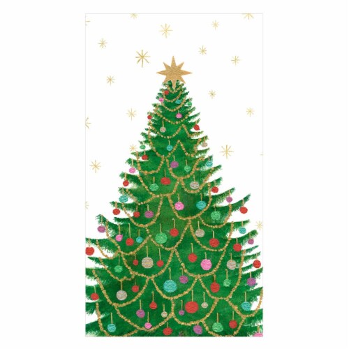 Caspari Merry And Bright Napkins Perspective: front