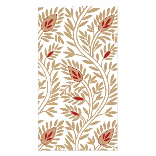 Caspari Samsara Gold Tablecloth Perspective: front