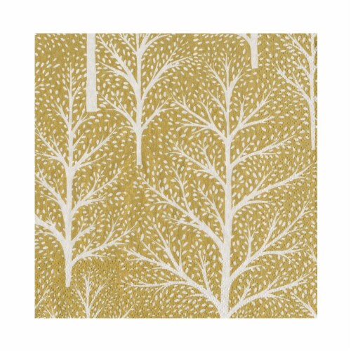 Caspari Winter Trees Paper Napkins Perspective: front