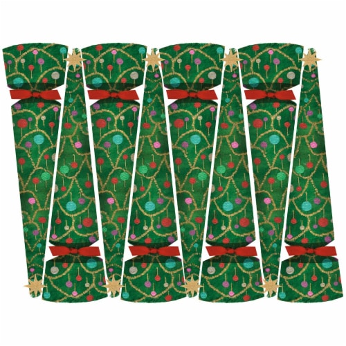 Caspari Merry and Bright Celebration Crackers Perspective: front