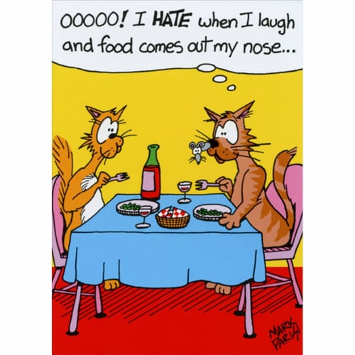 Oatmeal Studios Food Out Nose Funny / Humorous Birthday Card Perspective: front