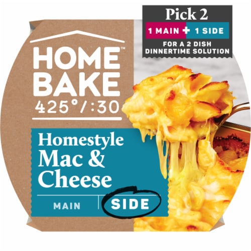 HomeBake 425°/:30 Homestyle Mac & Cheese Frozen Family Meal Side Dish Perspective: front