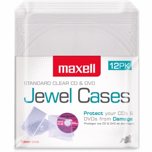 Maxell Plastic Standard Jewel Case - Clear Perspective: front