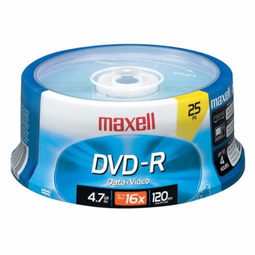 Maxell DVD-R Spindle Perspective: front