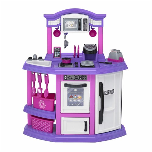 Pink and purple play kitchen on sale
