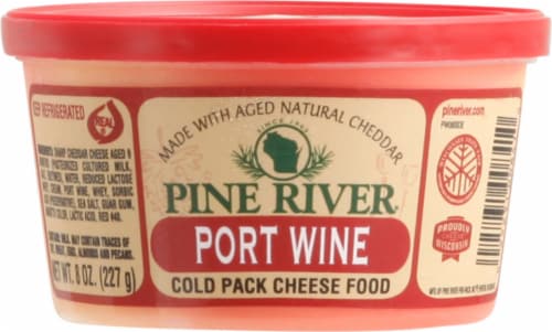Pine River Port Wine Cheese Food Perspective: front